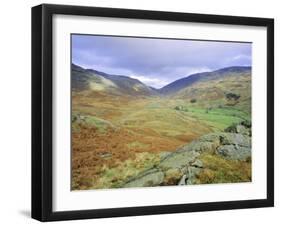 Hardknott Pass, Lake District National Park, Cumbria, England, UK-Roy Rainford-Framed Photographic Print