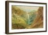 Hardraw Fall, Yorkshire, C.1820-J. M. W. Turner-Framed Giclee Print