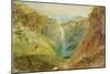 Hardraw Fall, Yorkshire, C.1820-J. M. W. Turner-Mounted Giclee Print