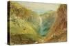 Hardraw Fall, Yorkshire, C.1820-J. M. W. Turner-Stretched Canvas