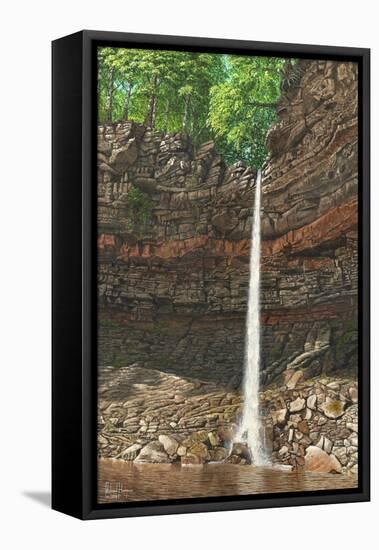 Hardraw Force Wensleydale Yorkshire-Richard Harpum-Framed Stretched Canvas