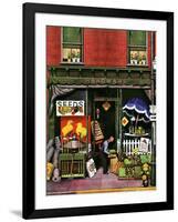 "Hardware Store at Springtime," March 16, 1946-Stevan Dohanos-Framed Giclee Print