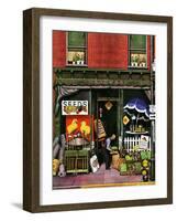 "Hardware Store at Springtime," March 16, 1946-Stevan Dohanos-Framed Giclee Print