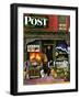 "Hardware Store at Springtime," Saturday Evening Post Cover, March 16, 1946-Stevan Dohanos-Framed Giclee Print