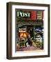 "Hardware Store at Springtime," Saturday Evening Post Cover, March 16, 1946-Stevan Dohanos-Framed Giclee Print