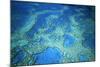 Hardy Reef Aerial of Coral Formations-null-Mounted Photographic Print