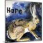 Hare,2021,(Ink on Paper)-Sarah Thompson-Engels-Mounted Giclee Print