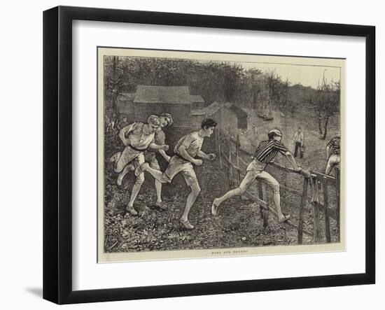 Hare and Hounds-null-Framed Giclee Print