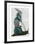 Hare and Snail-Fab Funky-Framed Art Print