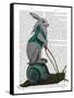 Hare and Snail-Fab Funky-Framed Stretched Canvas