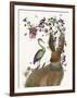 Hare Birdkeeper and Heron-null-Framed Art Print