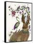 Hare Birdkeeper and Heron-null-Framed Stretched Canvas