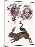 Hare Birdkeeper, Hot Air Balloon-null-Mounted Art Print