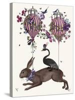 Hare Birdkeeper, Hot Air Balloon-null-Stretched Canvas