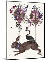 Hare Birdkeeper, Hot Air Balloon-null-Mounted Art Print