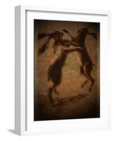 Hare Boxing-Tim Kahane-Framed Photographic Print