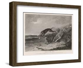 Hare Coursing-A. Duncan-Framed Art Print