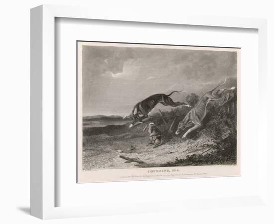 Hare Coursing-A. Duncan-Framed Art Print