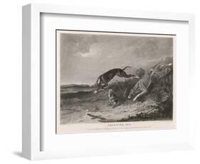 Hare Coursing-A. Duncan-Framed Art Print