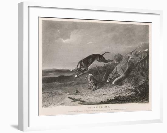 Hare Coursing-A. Duncan-Framed Art Print