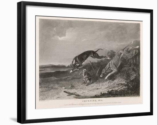 Hare Coursing-A. Duncan-Framed Art Print