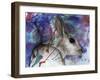 Hare Head-Wolf Heart Illustrations-Framed Giclee Print