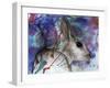 Hare Head-Wolf Heart Illustrations-Framed Giclee Print