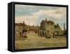 Hare Hill Road Corner, Littleborough, Lancashire, 1902-J. Hollinrake-Framed Stretched Canvas