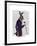 Hare in Purple Coat-Fab Funky-Framed Art Print