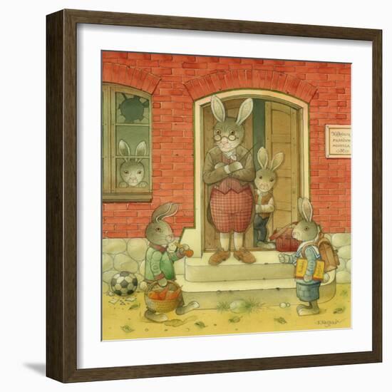 Hare School, 2006-Kestutis Kasparavicius-Framed Giclee Print