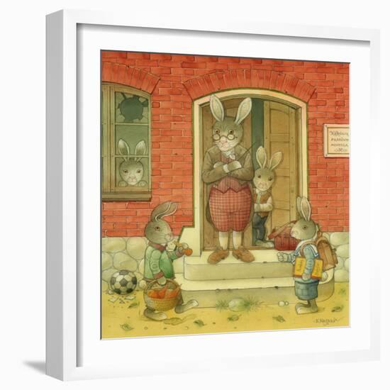 Hare School, 2006-Kestutis Kasparavicius-Framed Giclee Print