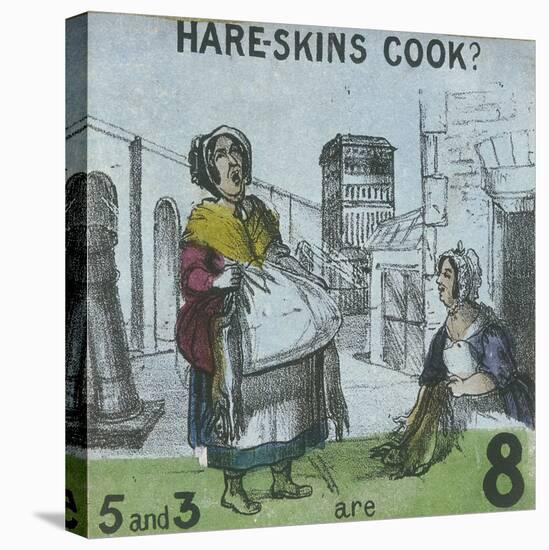 Hare-Skins Cook?, Cries of London, C1840-TH Jones-Stretched Canvas