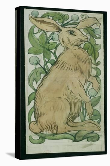 Hare (W/C on Paper)-William De Morgan-Stretched Canvas