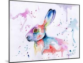 Hare Watercolour-Sarah Stribbling-Mounted Art Print