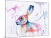 Hare Watercolour-Sarah Stribbling-Mounted Art Print