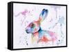 Hare Watercolour-Sarah Stribbling-Framed Stretched Canvas