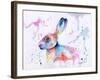 Hare Watercolour-Sarah Stribbling-Framed Art Print