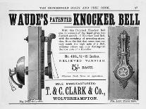 Waude's Patented Knocker Bell-Hare-Framed Art Print