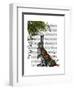 Hare with Butterfly Cloak-Fab Funky-Framed Art Print