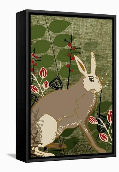 Hare-Rocket 68-Framed Stretched Canvas