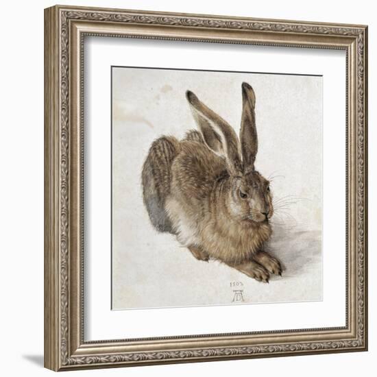 Hare-Albrecht Dürer-Framed Art Print