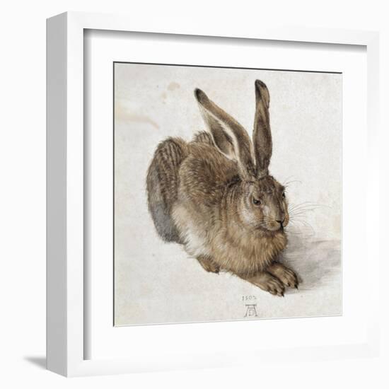 Hare-Albrecht Dürer-Framed Art Print