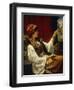 Harem Beauty holding a Bird-Jan Portielje-Framed Premium Giclee Print