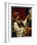 Harem Beauty holding a Bird-Jan Portielje-Framed Premium Giclee Print