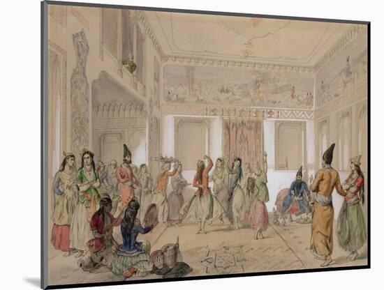 Harem Feast, Tehran-Amadeo Preziosi-Mounted Giclee Print