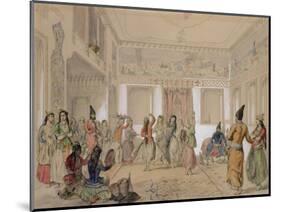 Harem Feast, Tehran-Amadeo Preziosi-Mounted Giclee Print