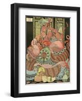 Harem Ladies Scared of the Sound of Bombing, WW1-Gerda Wegener-Framed Photographic Print