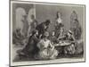 Harem Life in Turkey, I, the Family of a Turkish Bey at Dinner-null-Mounted Giclee Print