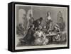 Harem Life in Turkey, I, the Family of a Turkish Bey at Dinner-null-Framed Stretched Canvas