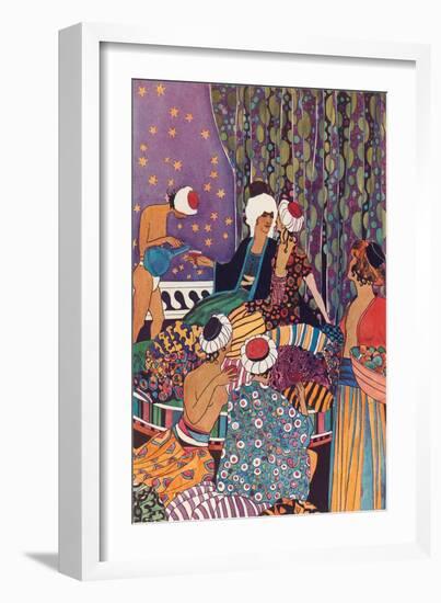 Harem Scene-null-Framed Art Print